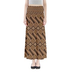 Batik The Traditional Fabric Full Length Maxi Skirt by BangZart