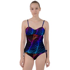Cracked Out Broken Glass Sweetheart Tankini Set