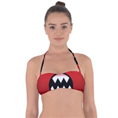 Funny Angry Halter Bandeau Bikini Top by BangZart