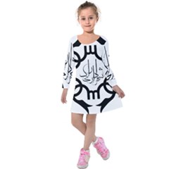 Seal Of Arak  Kids  Long Sleeve Velvet Dress by abbeyz71