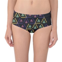 Triangle Shapes                              Mid-waist Bikini Bottoms by LalyLauraFLM