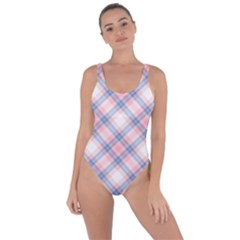 Pastel Pink And Blue Plaid Bring Sexy Back Swimsuit by NorthernWhimsy