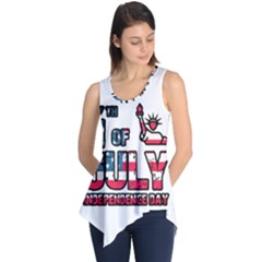 4th Of July Independence Day Sleeveless Tunic by Valentinaart