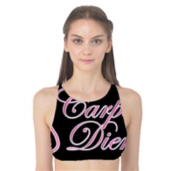 Carpe Diem  Tank Bikini Top by Valentinaart