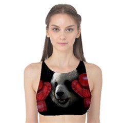 Boxing Panda  Tank Bikini Top by Valentinaart