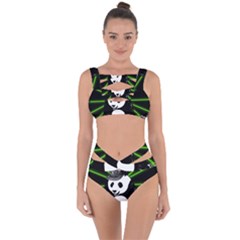 Deejay Panda Bandaged Up Bikini Set  by Valentinaart