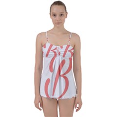 Belicious World  b  In Coral Babydoll Tankini Set by beliciousworld