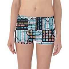 Distressed Pattern Boyleg Bikini Bottoms by linceazul