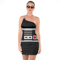 Video Game Controller 80s One Soulder Bodycon Dress by Valentinaart