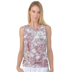 Pink Colored Flowers Women s Basketball Tank Top by dflcprints
