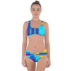 Colorful Endless Window Criss Cross Bikini Set by designworld65
