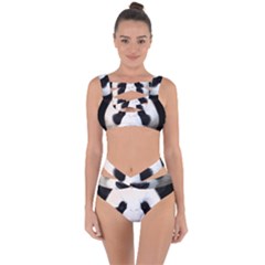 Panda Face Bandaged Up Bikini Set  by Valentinaart