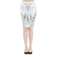 Dreamcatcher  Midi Wrap Pencil Skirt by Valentinaart