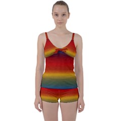 Ombre Tie Front Two Piece Tankini by ValentinaDesign