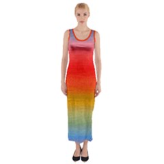 Ombre Fitted Maxi Dress by ValentinaDesign