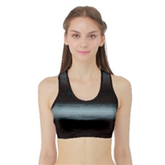 Ombre Sports Bra With Border by ValentinaDesign