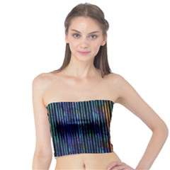 Stylish Colorful Strips Tube Top by gatterwe