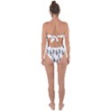 Feather pattern Tie Back One Piece Swimsuit View2