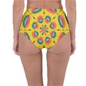 Textured Tropical Mandala Reversible High-Waist Bikini Bottoms View4