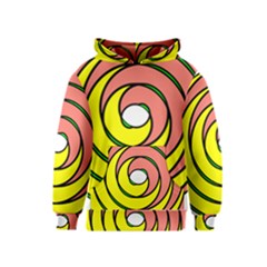 Double Spiral Thick Lines Circle Kids  Pullover Hoodie by Mariart