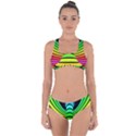 Twisted Motion Rainbow Colors Line Wave Chevron Waves Criss Cross Bikini Set View1