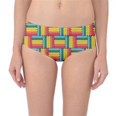 Soft Spheres Pattern Mid-waist Bikini Bottoms by linceazul