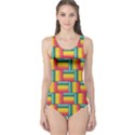 Soft Spheres Pattern One Piece Swimsuit View1