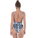 Abstract Floral Pattern Grey Bring Sexy Back Swimsuit View2