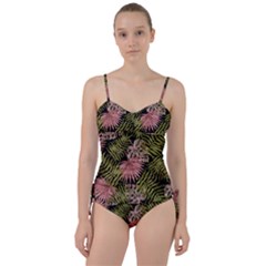 Tropical Pattern Sweetheart Tankini Set by ValentinaDesign