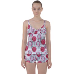Fruit Patterns Bouffants Broken Hearts Dragon Polka Dots Red Black Tie Front Two Piece Tankini by Mariart