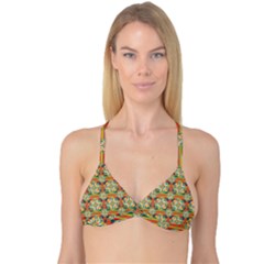 Eye Catching Pattern Reversible Tri Bikini Top by linceazul