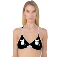 Cute Mouse Reversible Tri Bikini Top by Valentinaart