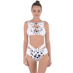 Cute Dalmatian Puppy  Bandaged Up Bikini Set  by Valentinaart