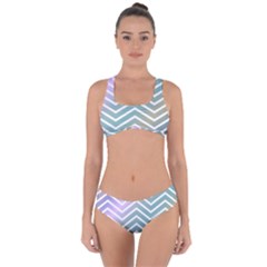 Zigzag Line Pattern Zig Zag Criss Cross Bikini Set by Nexatart