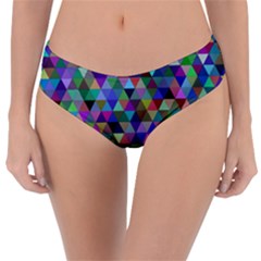 Triangle Tile Mosaic Pattern Reversible Classic Bikini Bottoms by Nexatart