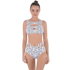 Mandala Pattern Floral Bandaged Up Bikini Set  by Nexatart