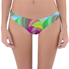 Seamless Pattern Twirl Spiral Reversible Hipster Bikini Bottoms by Nexatart
