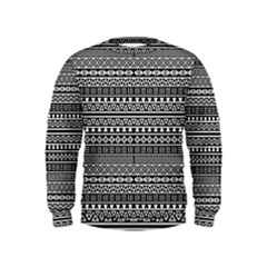 Aztec Influence Pattern Kids  Sweatshirt by ValentinaDesign