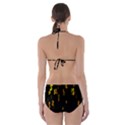 Animated Falling Spinning Shining 3d Golden Dollar Signs Against Transparent Cut-Out One Piece Swimsuit View2