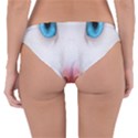 Beautiful White Face Cat Animals Blue Eye Reversible Hipster Bikini Bottoms View2
