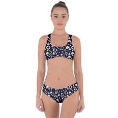 Xmas Pattern Criss Cross Bikini Set by Valentinaart