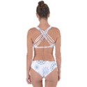 Blue Winter Snowflakes Star Triangle Criss Cross Bikini Set View2