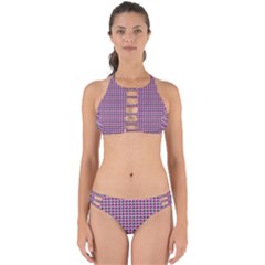 Pattern Grid Background Perfectly Cut Out Bikini Set by Nexatart