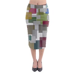 Decor Painting Design Texture Midi Pencil Skirt by Nexatart