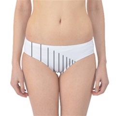 Fence Line Black Hipster Bikini Bottoms by Mariart