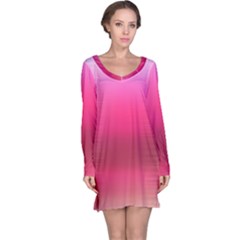 Line Pink Space Sexy Rainbow Long Sleeve Nightdress by Mariart