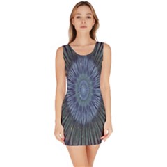 Peaceful Flower Formation Sparkling Space Bodycon Dress by Mariart