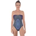 Peaceful Flower Formation Sparkling Space Tie Back One Piece Swimsuit View1