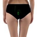 Space Green Hypnotizing Tunnel Animation Hole Polka Green Reversible Mid-Waist Bikini Bottoms View4