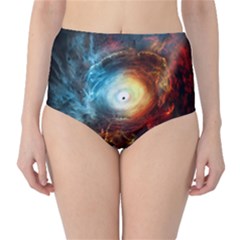 Supermassive Black Hole Galaxy Is Hidden Behind Worldwide Network High-waist Bikini Bottoms by Mariart